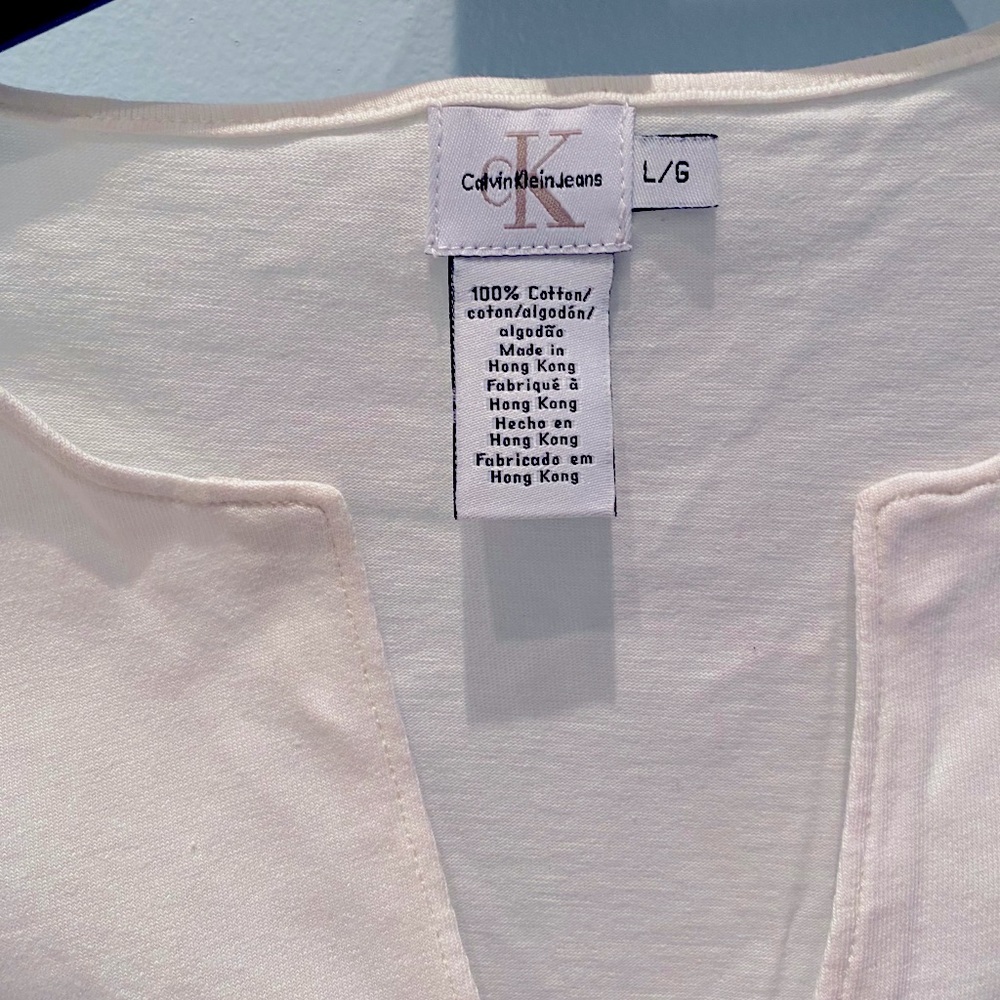 Calvin Klein • Short sleeve white short shirt - Picture 4 of 6